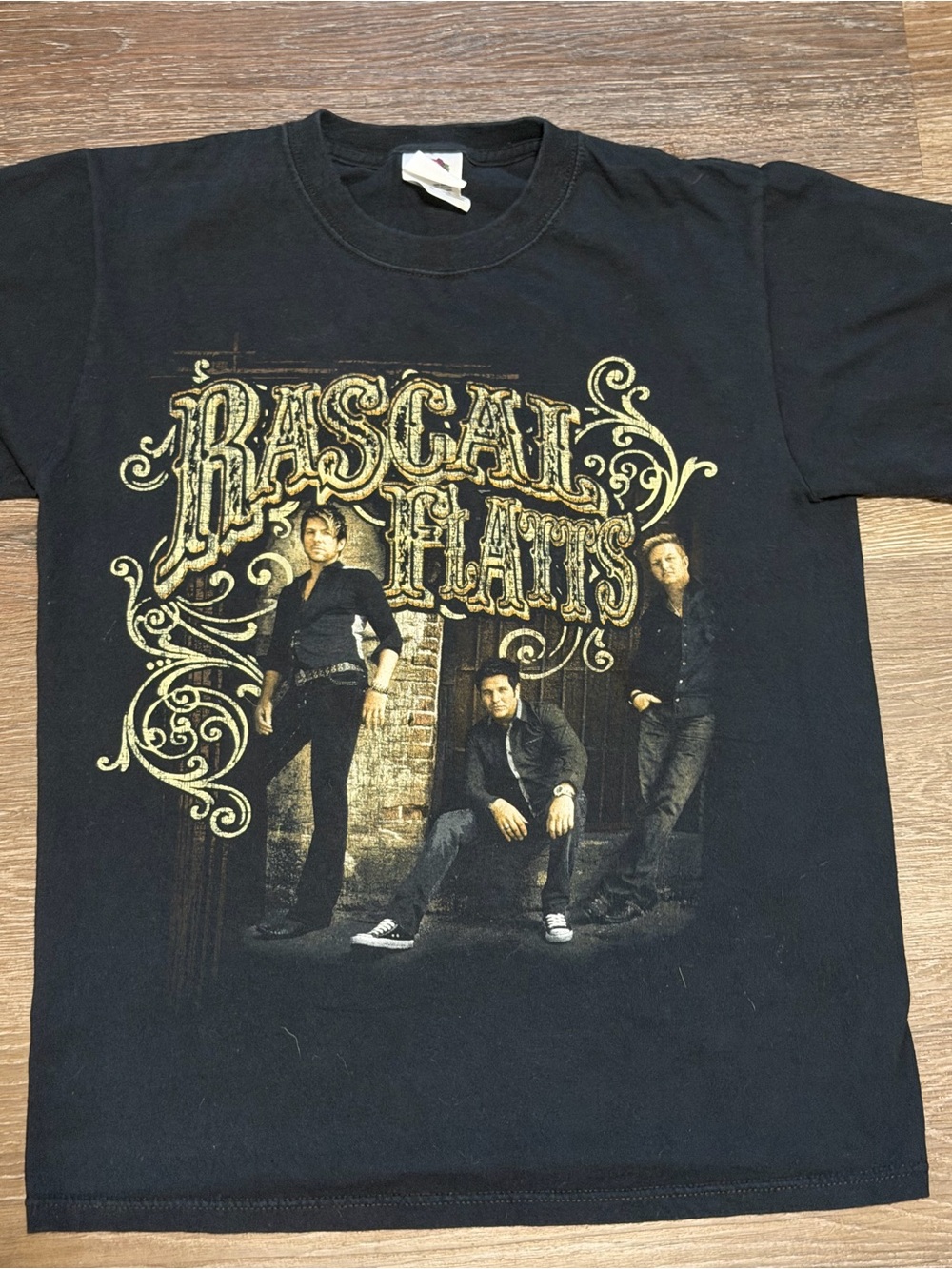 Fruit of the Loom Black Rascal Flatts Graphic Tee